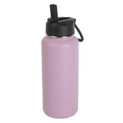 Ozark Trail 32 oz Stainless Steel Insulated Flip-Straw Water Bottle, Lilac