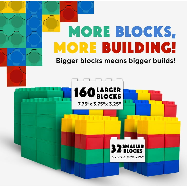 BiggoBlocks Jumbo Blocks for Kids Ages 3-8 — Indoor & Outdoor