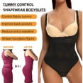 thumbnail image 3 of FITVALEN Women Tummy Control Bodysuit Fajas Colombianas Open Bust Shapewear Slimmer Body Shaper, 3 of 6