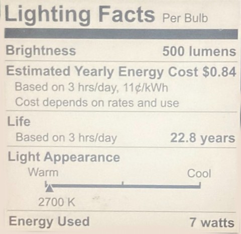 (6 bulbs) GE Lighting 89985 Energy-Smart LED Par20, 50-watt equivalent, 500 Lumen, Dimmable, LED Light Bulb with Medium Base, Soft White