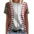 thumbnail image 2 of DPTALR Femmes Casual Été Impression Manches Courtes Col Rond T-Shirt Blouse Tops, 2 of 5