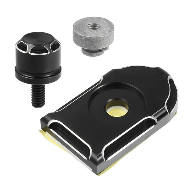 1 Set Tornillo de asiento de motocicleta con tapa de tuerca para Harley Davidson Softail Dyna, tornillo de montaje trasero 1/4"-20