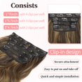 thumbnail image 4 of Extensiones de cabello KookaStyle, largas y onduladas, 4 unidades, 60 cm de grosor, 10H26, 4 of 9