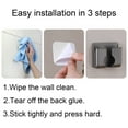 thumbnail image 4 of Manunclaims Wall-Mounted Phone Holder Electronic Stand with Adhesive, Black, 4 of 6