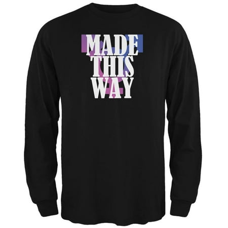 Made This Way Caitlyn Jenner Transgender Black Adult Long Sleeve (Best Items For Caitlyn)
