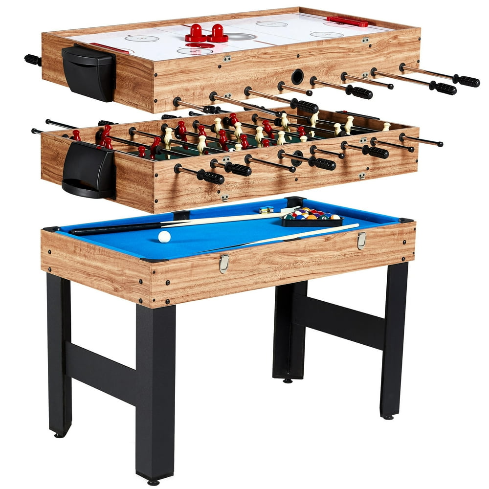 MD Sports 48" 3 In 1 Combo Game Table, Pool, Hockey, Foosbal
