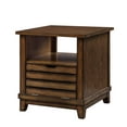 thumbnail image 2 of HomeRoots 486395 26 in. Manufactured Wood Square End Table, Oak, 2 of 5