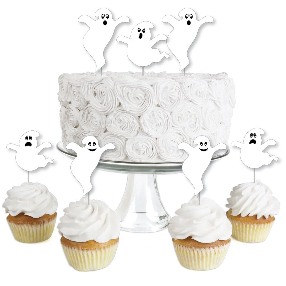 • Halloween Decor • Themed Party • Spooky Cake Topper • Food Picks Glitter Spider Cupcake Topper Set of 6