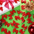 thumbnail image 4 of 500pcs Small Red Craft Sewing Fabric Bows Mini Satin Ribbon Bows Hair Accessories Portable Valentines Day Decoration for Wedding Party Favor, 4 of 6