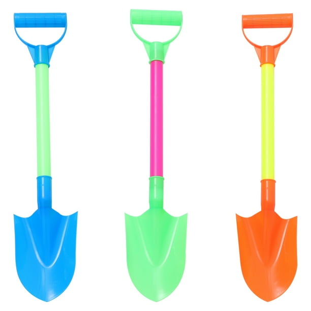 3 palas de juguete portátiles para niños, juguetes de playa divertidos para la nieve.