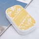 thumbnail image 4 of Almohadilla de tinta Color Metal grande DIY artesanía a mano sello de goma agenda libro tinta PadFlash amarillo, 4 of 5