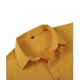 thumbnail image 3 of SPEEDRUN Men's Dress Shirts Long Sleeve Stretch Casual Button Down Collar Shirts for Men Dress Shirts Long Sleeve Freesia Yellow XL, 3 of 7
