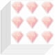 thumbnail image 1 of 180 pegatinas de diamantes rosas de 3,54 x 3,54 pulgadas, autoadhesivas, decorativas, impermeables., 1 of 9