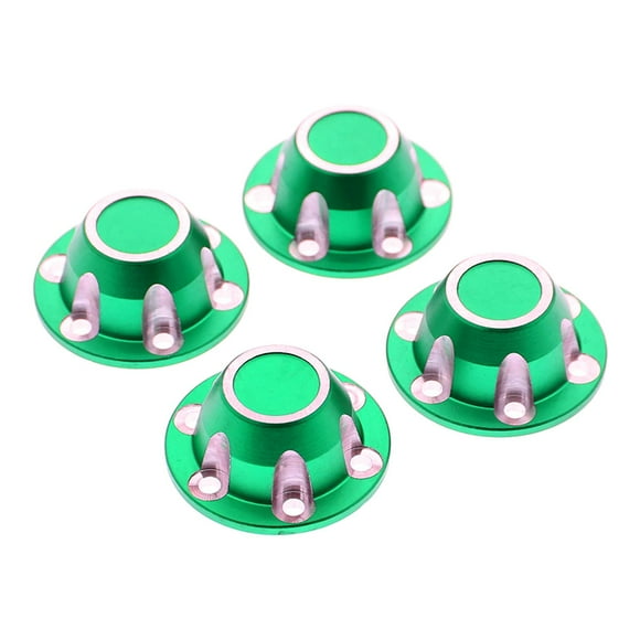 Milaget RC Anti-Loose Tire Nut Replace Parts for SCX6 JLU 1:6 diy Model Car Vehicles car Green