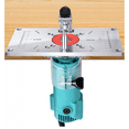 thumbnail image 2 of Router Table Flip Plate Aluminum Router Table Insert Plate W/ Router Insert Rings Wood Router Tools for Woodworking, 2 of 6