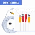 thumbnail image 3 of FITE ON 65ft White Extension Power/Video Cable Replacement for Swann Security CCTV Kit SWDVK-425504C Cord, 3 of 5