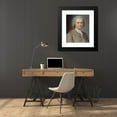 thumbnail image 4 of Maurice-Quentin de La Tour 20x23 Black Modern Framed Museum Art Print Titled - Portrait of Jean-Jacques Rousseau (1712-1778), Writer and Philosopher (1753), 4 of 5