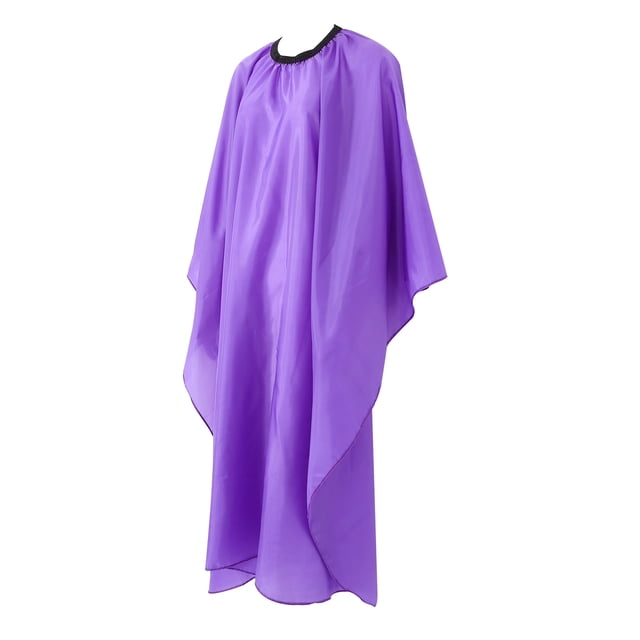 unbranded 1Ud Delantal De Peluquería Impermeable En Material Resbaladizo Color Púrpura Para Cuidado Del