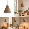 Light Fixture Rope Rustic Handwoven Rope Pendant Lampshade Rustic Hanging Light Fixture Cage for ...