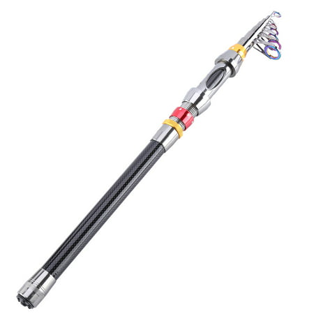 Yosoo Telescopic Fishing Rod Spinning Fishing Pole Portable Pocket Spin Combo Telescopic Rod Carbon Casting Fishing Lure Bait Tackle for Freshwater, Saltwater, Travel, Surf, Backpack, Bass Trout (The Best Freshwater Fish)