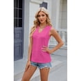 thumbnail image 2 of Anbech Women's V Neck Lace Trim Tank Tops Sleeveless Eyelet Blouse Tunics Vest Dressy, 2 of 9