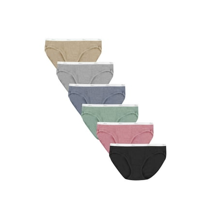 Hanes - Hanes Women's Ribbed Cotton Hipster Underwear, 6-Pack - Walmart.com - Walmart.com