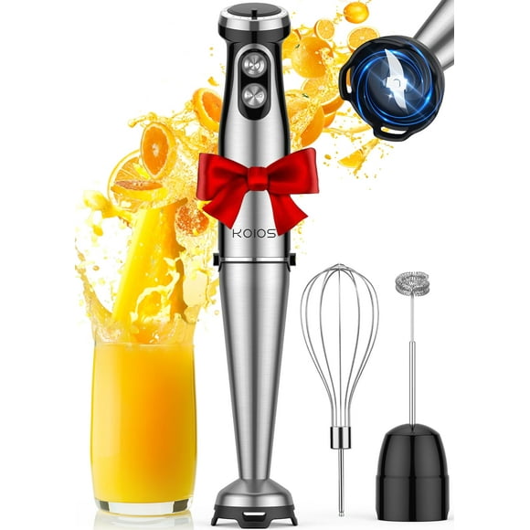 Batidora de mano KOIOS Immersion 1000 W 12 velocidades con batidor negra