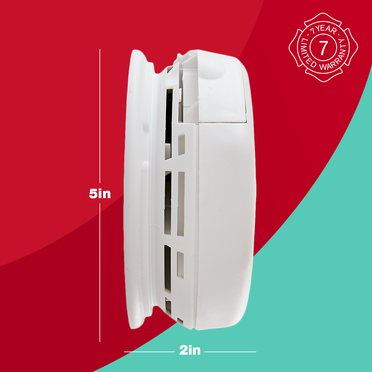 Wireless Interconnect Battery Operated Combo Alarm w/ Voice & Location