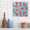 thumbnail image 6 of Watermelon Wall Clock Decorative Square Silent Non-Ticking Operated Clocks Aesthetic for Bedroom Living Room, 6 of 8