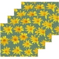 thumbnail image 2 of Yellow Daisy Washcloth 12x12in Set, 4 Pack Absorbent Cotton Towel Square Kitchen Dishes Towels, Soft Cleaning Face Hand Towel Fast Drying Wash cloth, 2 of 7