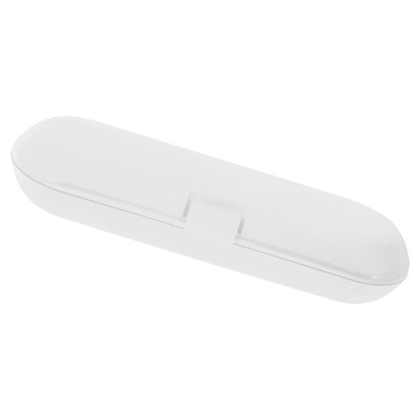 Funda de viaje para cepillo de dientes eléctrico Frosted Unique Bargains para Philips Sonicare, Oral-B Pro, iO y otros cepillos de dientes eléctricos en blanco
