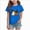 Blue, variant on 1-2 Years Kid's Short Sleeved Halloween Bow Print T Shirt For Boys And Girls Halloween Shirt Funny Boo Halloween 1T 2T 3T 4T 5T 6T 7T 8T 9T Black T-Shirt