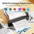 thumbnail image 4 of SWIFINT Portable Thermal Printer, Compatible with IOS Android Laptop, Pocket-Sized Mobile Printer for Office Home School Black, 4 of 8