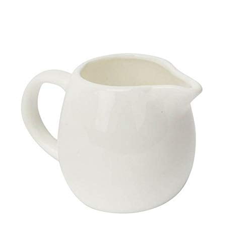 Wilmax White Porcelain Set Of Creamers (5 Oz/Set Of 6) | Dishwasher Safe, Easy To Clean | Fine, English Porcelain