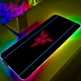 thumbnail image 1 of Alfombrilla de ratón para juegos RGB, Accesorios para ordenador XXL, alfombra de goma Razer con velocidad retroiluminada para CSGO LOL, alfombrilla de escritorio LIUWENJING unisex, 1 of 2