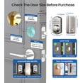 thumbnail image 5 of Veise Fingerprint Keypad Lock, Keyless Entry Door Lock, Electronic Keypad Deadbolt, Easy Install, Satin Nickel, 5 of 8