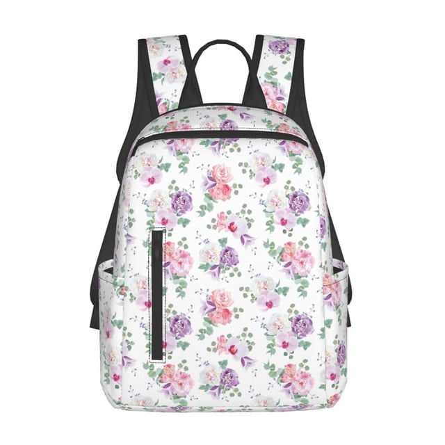 Balery Rose Flower B Mochila ligera para hombre y mujer: duradera e impermeable, ideal para la escuela, el trabajo, viajes y uso diario.