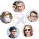thumbnail image 5 of 10 Pairs 1mm Non-Slip Silicone Nose Pads Adhesive Nose Pads D-Shape Inflatable Cushion Glasses Pads Sunglasses Accessories - Transparent, 5 of 5