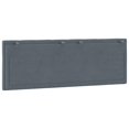 thumbnail image 5 of vidaXL Coussin de Tête de Lit Gris Foncé 137 cm Velours, 5 of 5