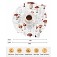 thumbnail image 6 of 13 Inch Round Placemats Set of 6, Red Mushroom Non Slip Heat Insulation PP Table Mats, Vintage Botanical Autumn Farmhouse Washable Place Mats for Kitchen Dining Party Table Decor, 6 of 7