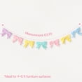 thumbnail image 3 of Easter Decorations - 6.5 Ft Pastel Velvet Bow Garland - Spring Room Decor For Home Party Office - Coquette Birthday Decorations For Table Door Mantel Window Wall, 3 of 5