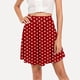 thumbnail image 5 of Minifalda clásica con cintura elástica para mujer: falda elegante y casual de corte A, 95 % poliéster, tallas reales, para todas las estaciones - S-XXL, 5 of 5