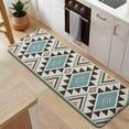 thumbnail image 5 of Brown Triangular Geometric Pattern Kitchen Rug Mat,Kitchen Runner Rugs Non Skid Washable,Decorative Kitchen Floor Mats for Kitchen,Sink,Laundry,17"x47.2", 5 of 7