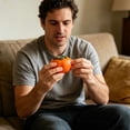 thumbnail image 6 of Cute Persimmon Shaped Stress Relief Ball, Soft Fruit Sensory Decompression Gadget for Home Office Relaxation, Ideal Party Favors,Holiday Reward Supplies, 6 of 7