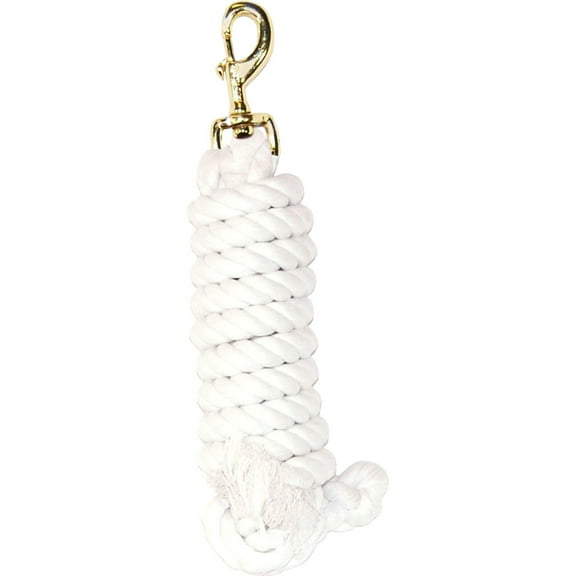 Hamilton Halter Company 3 4 Cotton Ld W Br Bolt Snap White 10 Feet - CL34B WH