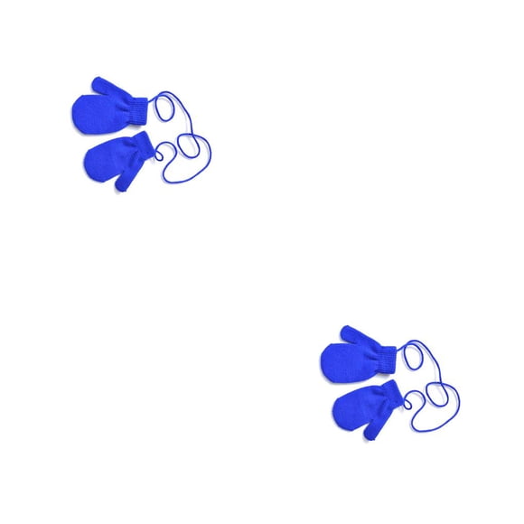 Qarigey 1 par de manoplas para niños pequeños, cubiertas para mantener el calor, cubierta para los dedos de los niños, color blanco Cielo azul 2piezas Qarigey CBP205321
