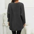 thumbnail image 3 of WILLBEST Fall Womens Tops Womens Winter Coat Loose Wool Jacket Long Sleeved with Pockets, 3 of 5