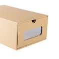 thumbnail image 5 of Drawer Shoe Box Thick Kraft Paper Shoe Box Sport Shoes Box for Men Women Transparent Shoe Storage Box, 5 of 5