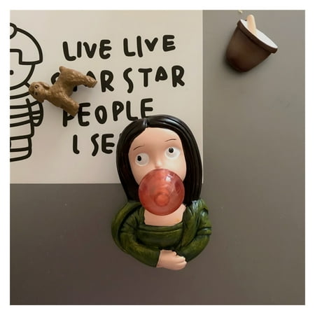 

Resin Refrigerator Magnet Bubble Blowing Character Series Magnetic Decorative Magnet Powerful Functions