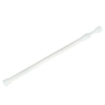 UPKOCH Adjustable White Tension Rod Telescoping Curtain Rod No Drill Installation